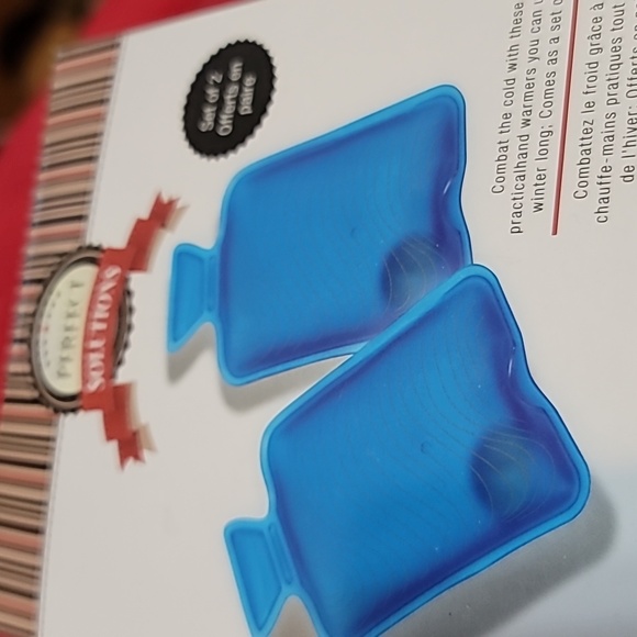 NEW Perfect Solutions Reusable Hand Warmers, set of 2, NIB.* Blue* Durable* - Picture 5 of 5